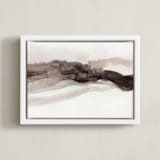 "Softly Layered" - Art Print in Matterhorn by Melanie Severin - Framed Canvas