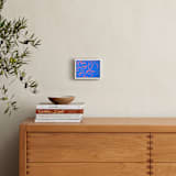 "Breeze" - Art Print in Cerulean by Sonal Nathwani - In a Room