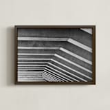 "Light and Shadow" - Art Print in Cement Gray by Krissy Bengtson - Framed