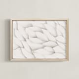 "Carved Wood" - Art Print in Bone by Emily Kariniemi - Framed