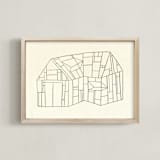 "greenhouse II" - Art Print in leaf by Sumak Studio - Framed