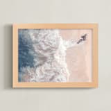 "Sea Love" - Art Print in Peach Nude by Tania Medeiros - Framed