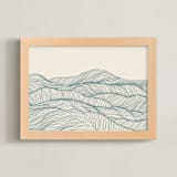 "Rolling Hills" - Art Print in Sage Hills by Jayne Alfieri - Framed