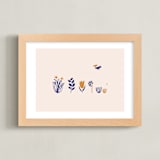 "sophia" - Art Print in Mustard by Alex Roda - Framed