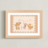 "Woodland Orchestra" - Art Print in Latte by Kartika Paramita - Framed