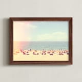 "Eternal Summers" - Art Print in Sand by Paola Benenati - Framed