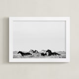 "That Wild Dream" - Art Print in Black White by Amy Carroll - Framed
