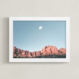 "Arizona Sky" - Art Print in Sedona Red by Tania Medeiros - Framed