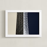"Negative Space: New York Flatiron II" - Art Print in Slate by Jessica C Nugent - Framed