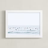 "Watermelon Sugar High" - Art Print in Ocean Blue by Summer Strauch - Framed