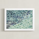"Crystallize" - Art Print in Aqua by Whitley Williams - Framed
