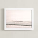 "Pacific Shine II" - Art Print in Sunset Blush by Shannon Howard - Framed