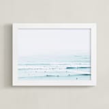 "The Sunday Blues" - Art Print in Turquoise Blue by Summer Strauch - Framed