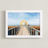 "Let's Go" - Art Print in Sky Blue by studio SYLVO - Framed