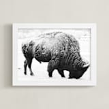 "Living Remnants of the Not-So-Distant Past" - Art Print in Black and White by Shannon Dunlap - Framed