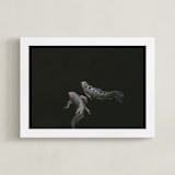 "Franz + Ferdinand" - Art Print in Black by Amy Carroll - Framed