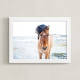 "All Is Quiet" - Art Print in Neutral Skies by Jenni Kupelian - Framed