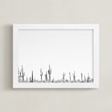 "Carnegie Gigantic" - Art Print in White by DENiSE CREW. - Framed