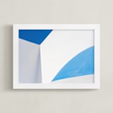 "Greek Geometry 1" - Art Print in Santorini by Jacquelyn Sloane Siklos - Framed