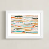 "Colorful landscapes" - Art Print in Mint Landscape by Bethania Lima - Framed