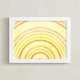 "In The Morning Sun" - Art Print in Yellows by Alex Isaacs Designs - Framed