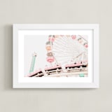 "Park Play In Sorbet" - Art Print in Rainbow Sherbert by Shannon Howard - Framed