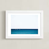 "Little Sailors" - Art Print in navy by lulu and isabelle - Framed