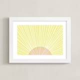 "Pastel Sunrise" - Art Print in Sunshine by Kerry Doyle - Framed