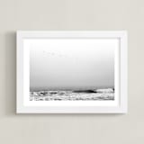 "Drifting Away" - Art Print in Shadow by Three Wings North - Framed