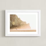 "Gold Coast" - Art Print in Gold by Mike Sunu - Framed