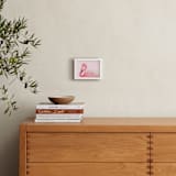 "Flamingo Portrait III" - Art Print in Parfait Pink by Rega - In a Room