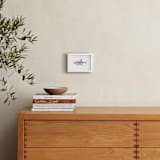"Shark in Smiling Waters" - Art Print in Shark Gray by Lauren Rogoff - In a Room