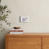 "All Dolled Up" - Art Print in Pom Pom Blue by Kelsey Mucci - In a Room