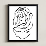 "perinuclear no.2" - Art Print in Coal Black by Stephanie Nowotarski - Framed