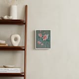 "Arrangement in Rose & Teal" - Art Print in Rose by Sonal Nathwani - In a Room
