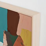 "Big Trees" - Art Print in Maroon by Caryn Owen - Frame Close-up