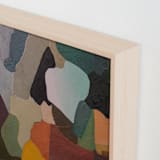 "Green Heat" - Art Print in Olive by Julia Nissimoff - Frame Close-up
