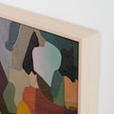 "Green Heat" - Art Print in Olive by Julia Nissimoff - Frame Close-up