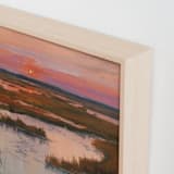 "Sunset/Moonrise 1" - Art Print in Sunset by Jess Franks - Frame Close-up