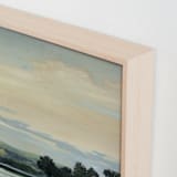 "Calm Horizon 2" - Art Print in Dockside Blue by Stephanie Goos Johnson - Frame Close-up