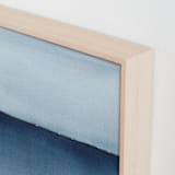 "Lake Superior Horizon" - Art Print in Indigo Blue by Renee Anne Bouffard-McManus - Frame Close-up
