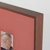 "Amiga 1" - Art Print in Coral Pink by jinseikou - Frame Close-up