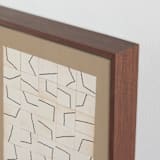 "Irregular Structure" - Art Print in Antique Linen by Alisa Galitsyna - Frame Close-up
