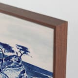 "Lone Cypress" - Art Print in Ocean by Teju Reval - Frame Close-up