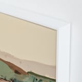 "Muted Seascape Diptych II" - Art Print in Cream by Caryn Owen - Frame Close-up