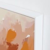 "Soft Earths" - Art Print in earthy clay by Svitlana Martynjuk - Frame Close-up