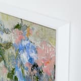 "Pastel Garden 2" - Art Print in Slate Blue by Sonal Nathwani - Frame Close-up