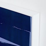 "Blue Wall" - Art Print in Midnight Blue by Marta Crea - Frame Close-up