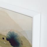 "Viridian Misty Lake II " - Art Print in Viridian by Shina Choi - Frame Close-up