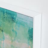 "Go with the Flow II" - Art Print in Celadon by Courtney Crane - Frame Close-up